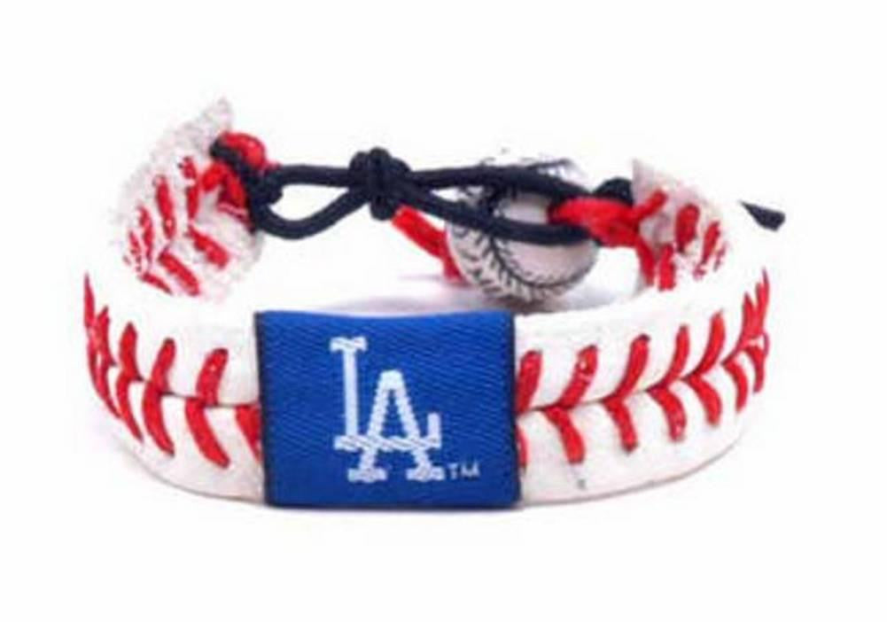 Gamewear MLB Leather Wrist Band - Dodgers Classic Band