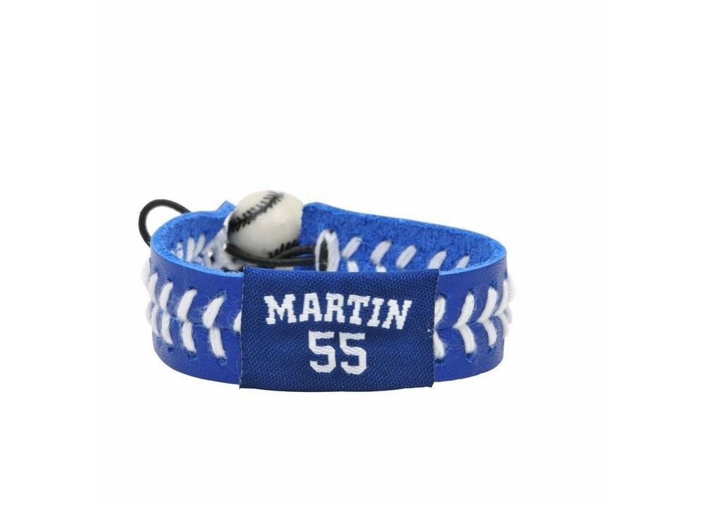 Gamewear MLB Leather Wrist Band - Los Angeles Dodgers - Randy Martin - Team Colors