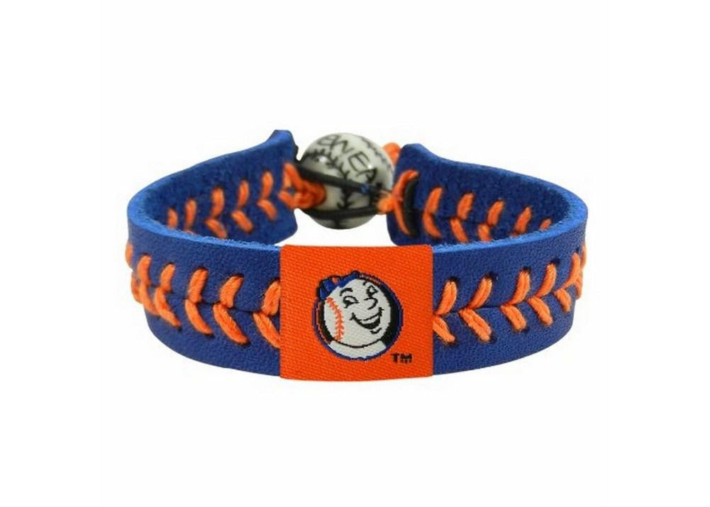 Gamewear MLB Leather Wrist Band - Mr. Met Team Colors