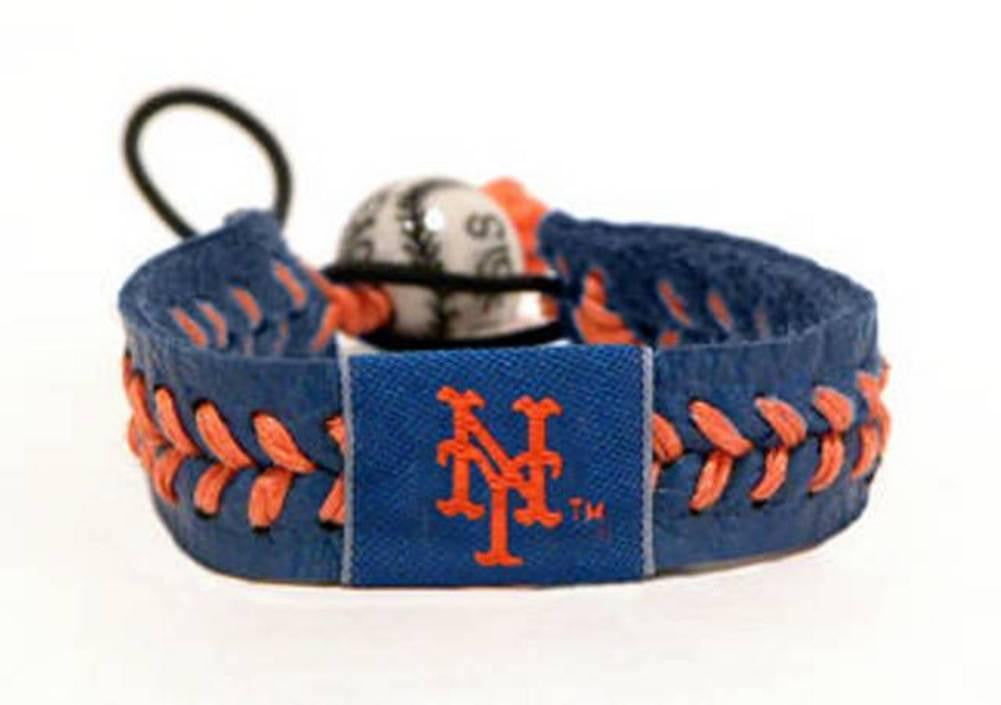 Gamewear MLB Leather Wrist Band - Mets Team Colors