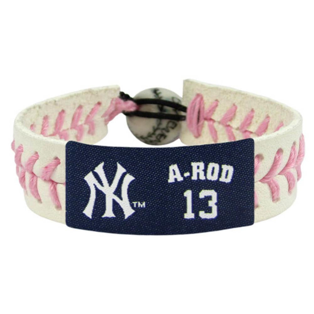 Gamewear MLB Bracelet - Pink  New York Yankees-Alex Rodriguez