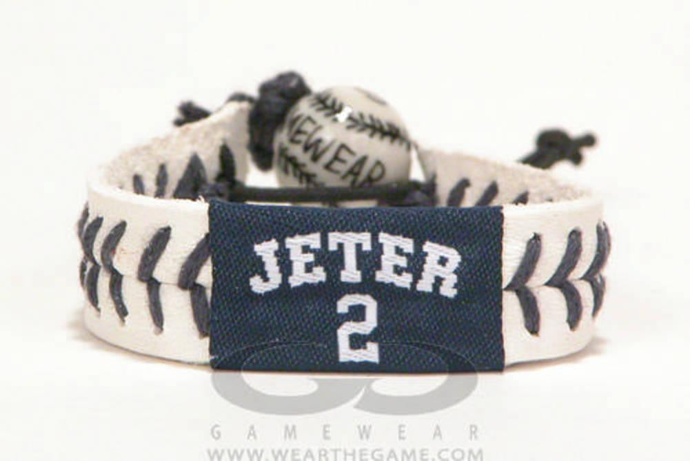 Gamewear MLB Leather Wrist Band - Jeter (Ny Logo)