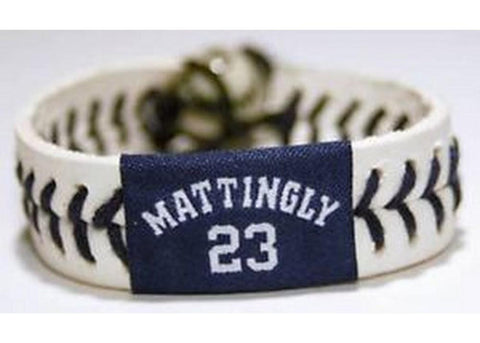 Gamewear MLB Leather Wrist Band - Mattingly Authentic Band
