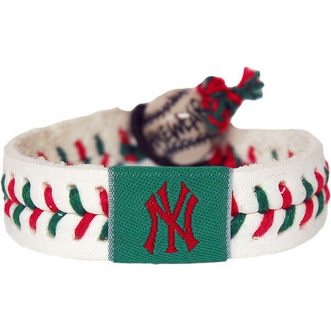 MLB New York Yankees Holiday Baseball Bracelet