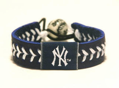 Gamewear MLB Leather Wrist Band - Yankee Team Colors