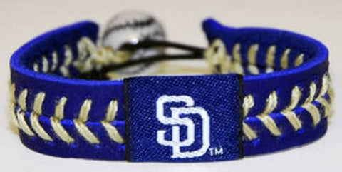 Gamewear MLB Leather Wrist Band - Padres Team Colors