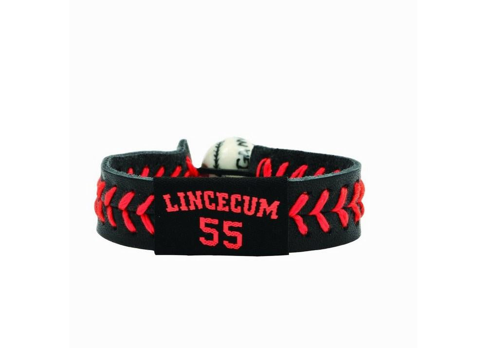 Team Color Player Bracelet -Tim Lincecum San Francisco Giants