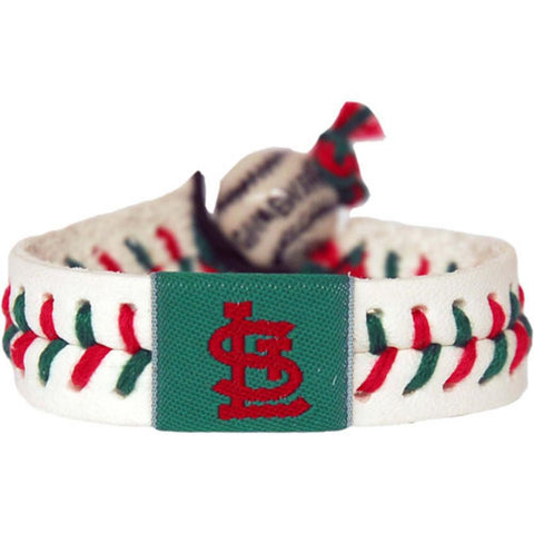MLB St. Louis Cardinals Holiday Baseball Bracelet