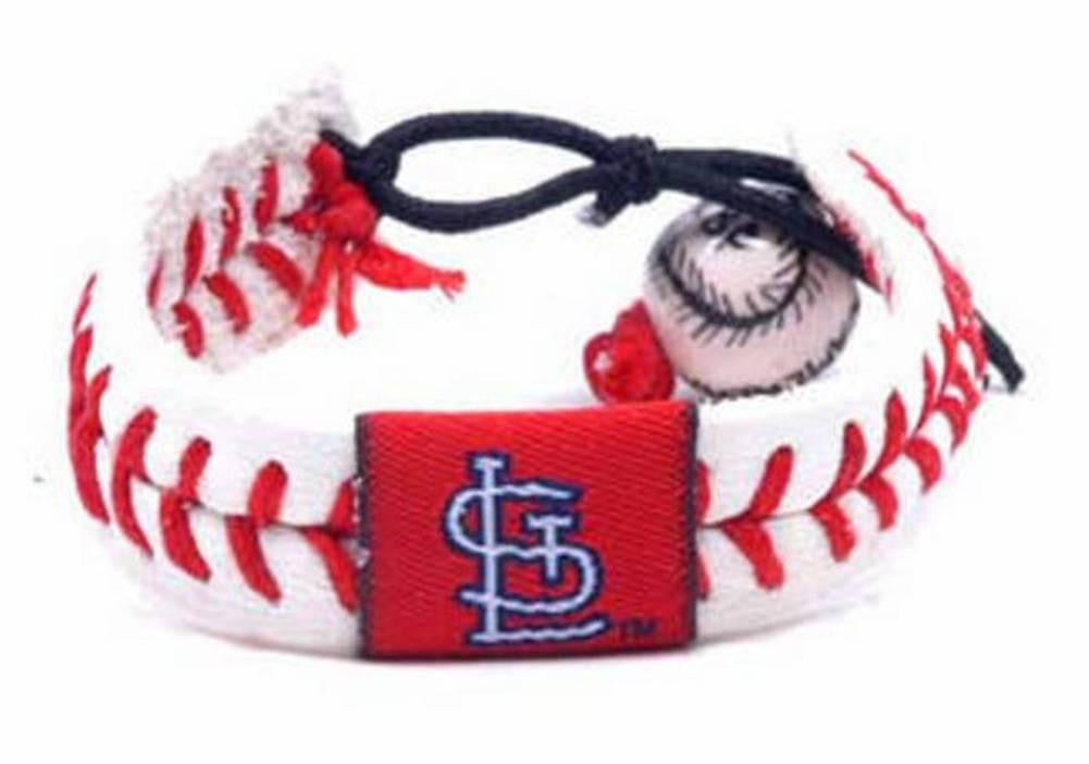 Gamewear MLB Leather Wrist Band - Cardinals