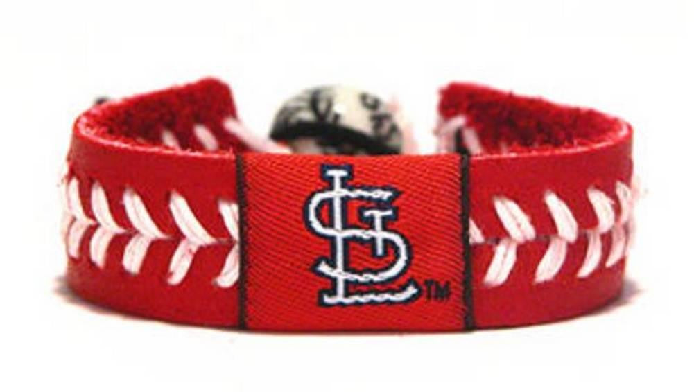 Gamewear MLB Leather Wrist Band - Cardinals Team Colors
