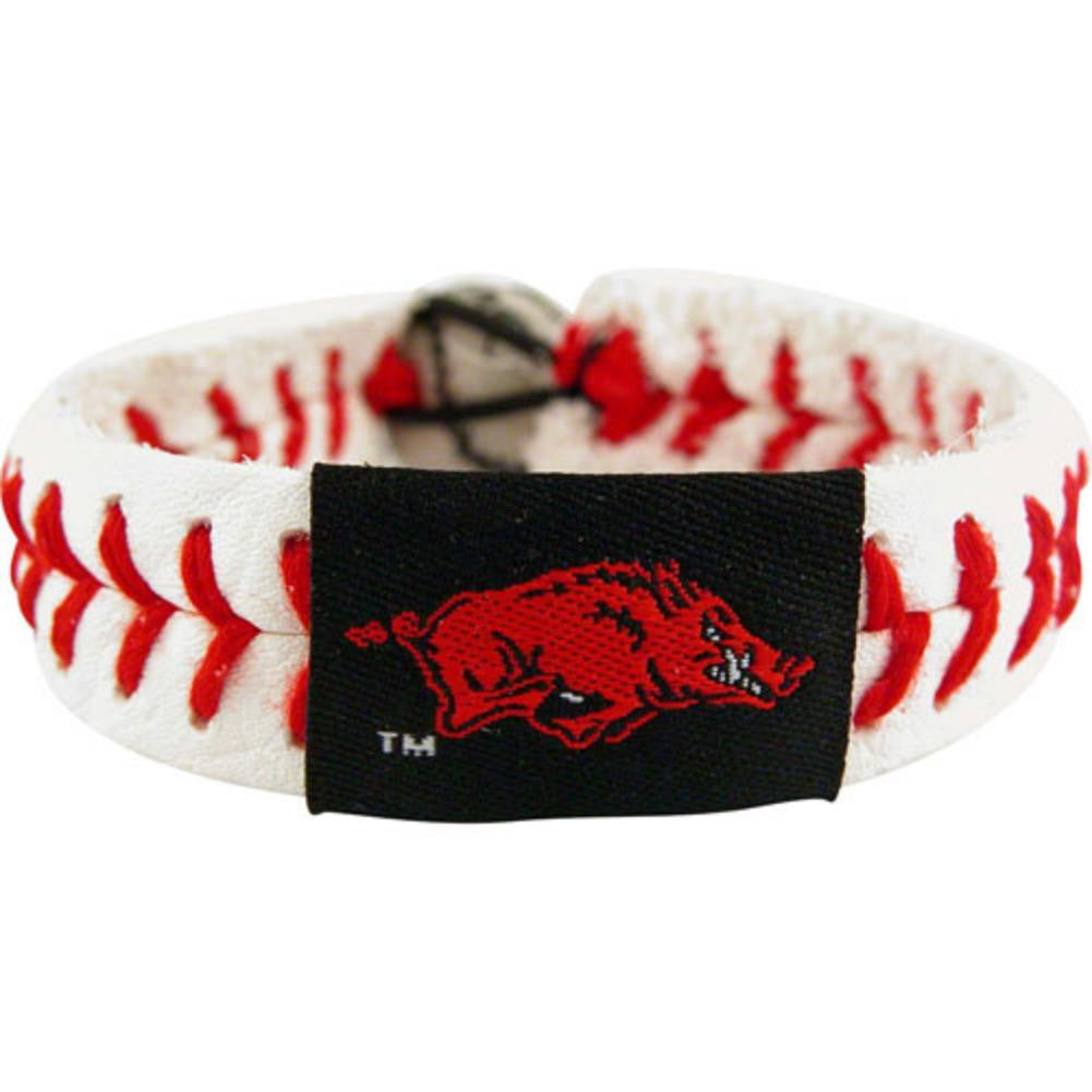 Arkansas Razorbacks Classic Baseball Seam Bracelet