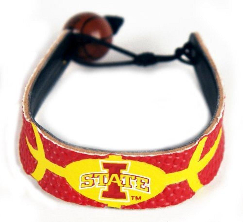 NCAA Iowa State Cyclones Primary Athletic Mark Logo Team Color Basketball Bracelet