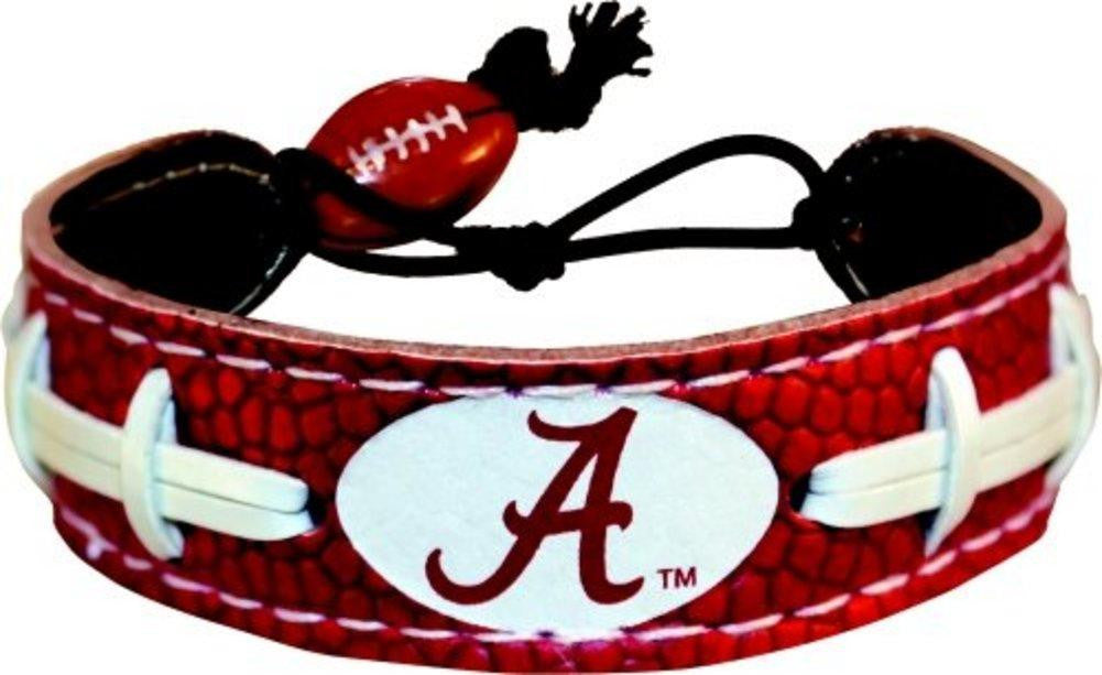 Alabama Crimson Tide A Logo Team Color Football Bracelet