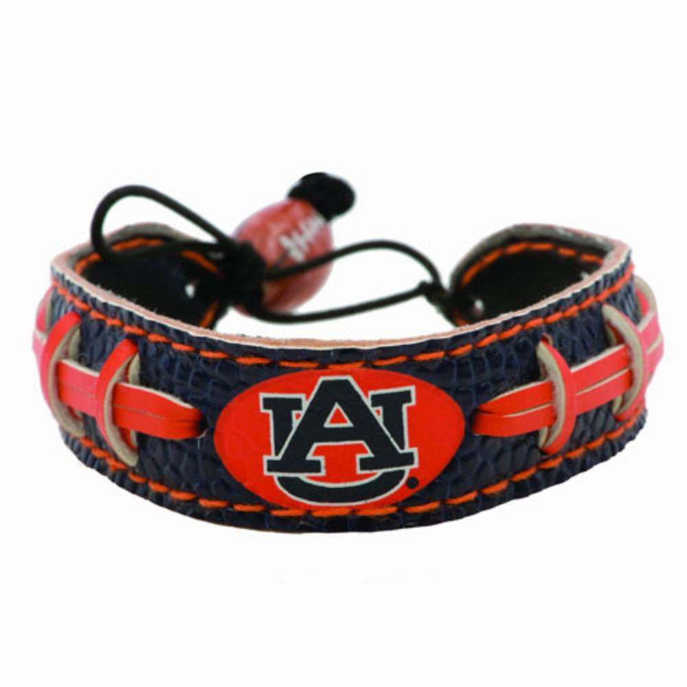 Auburn Tigers Team Color Football Bracelet