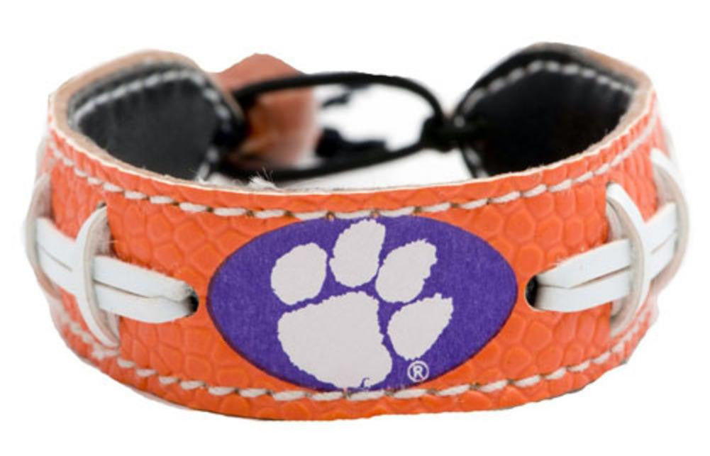 Clemson Tigers Team Color Football Bracelet