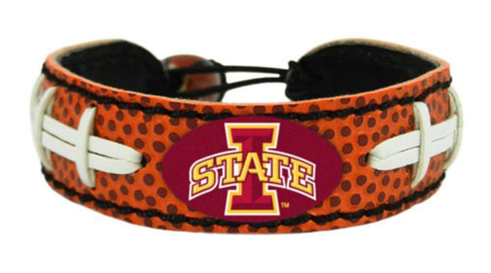 NCAA Iowa State Cyclones Primary Athletic Mark Logo Classic Football Bracelet