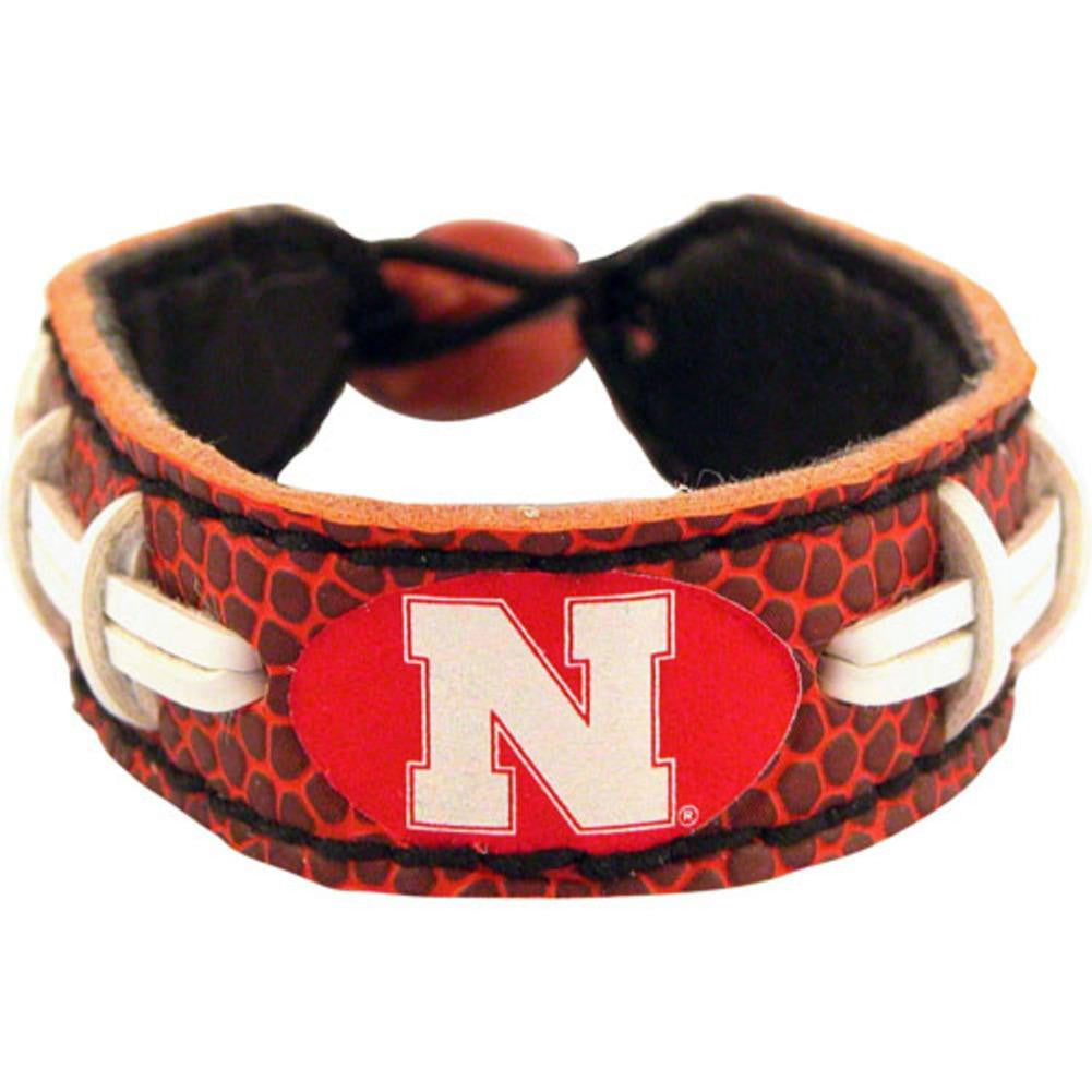Nebraska Cornhuskers Classic Football Bracelet