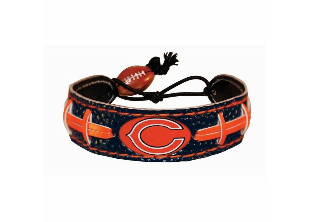 Gamewear NFL Leather Wrist Band - Chicago Bears - Team Colors