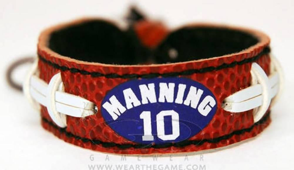 Gamewear NFL Leather Classic Wristband - Eli Manning- Giants