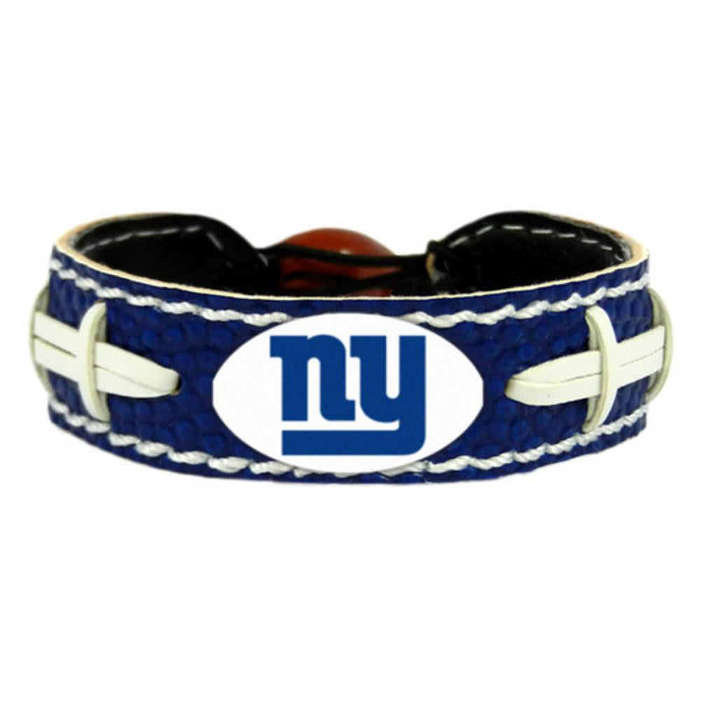 Gamewear NFL Leather Wrist Band - New York Giants - Team Colors
