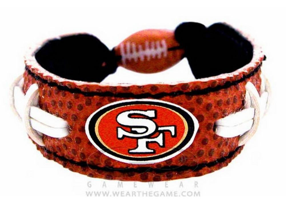 Gamewear NFL Leather Classic Wristband - 49ers