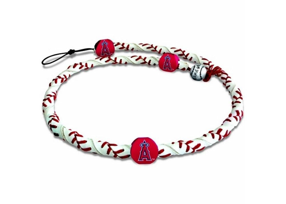 Classic Frozen Rope Baseball Bracelet - Los Angeles Angels