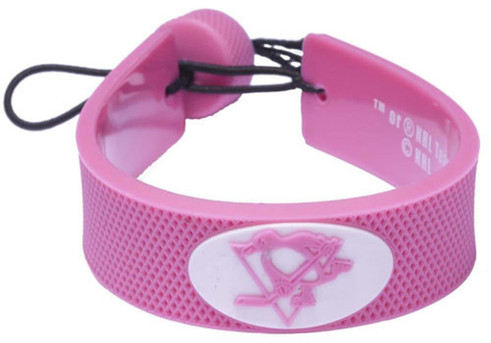Pittsburgh Penguins NHL Pink Hockey Bracelet