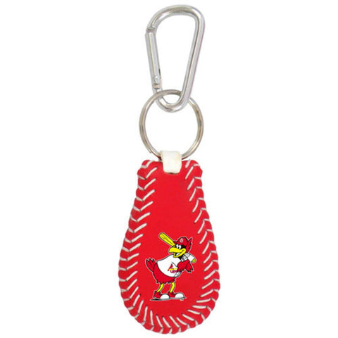 St. Louis Cardinals Fred Bird Mascot Team Color Baseball Keychain