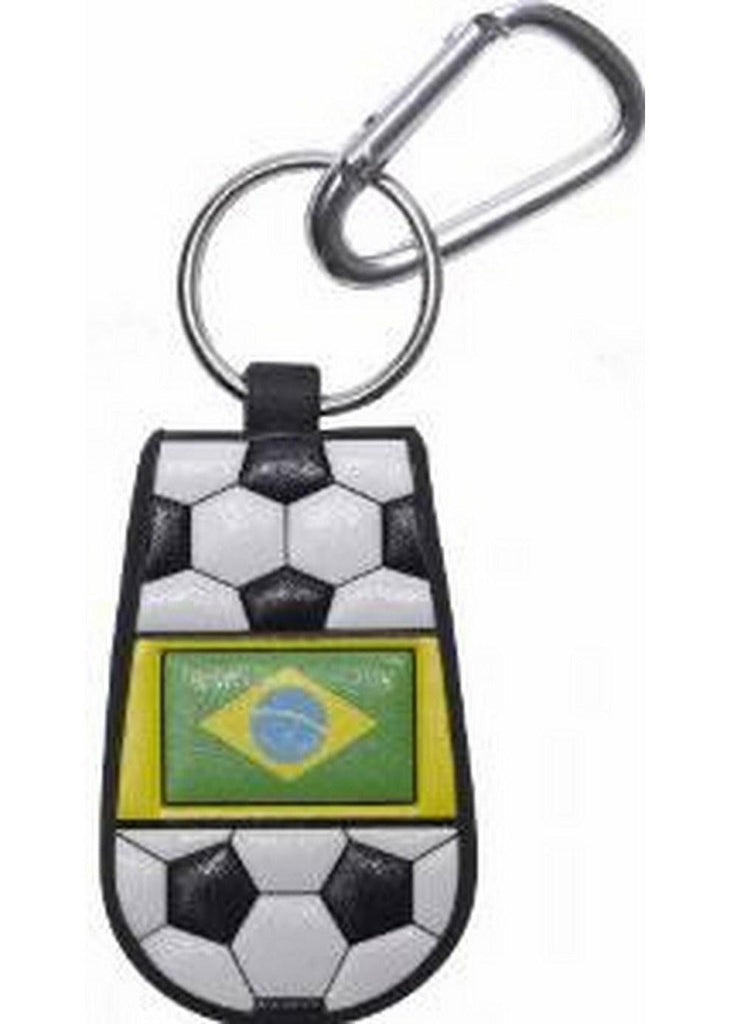 Brazil Flag Classic Soccer Keychain