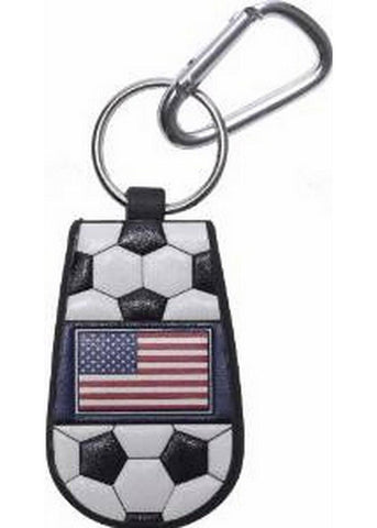 American Flag Classic Soccer Keychain