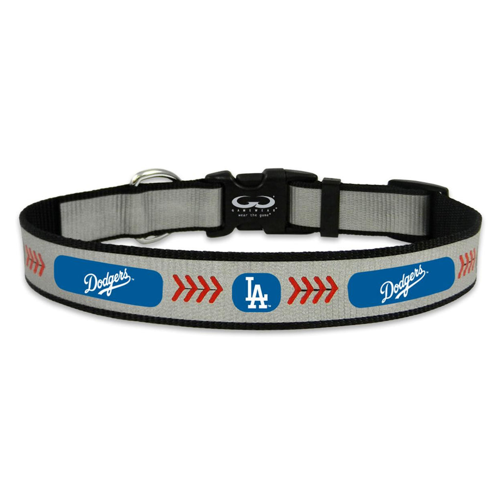 Medium- Gamewear Reflective Pet Collar- L.A. Dodgers