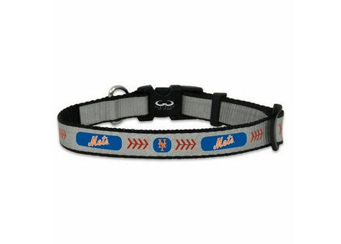 XSmall- Gamewear Reflective Pet Collar- New York Mets