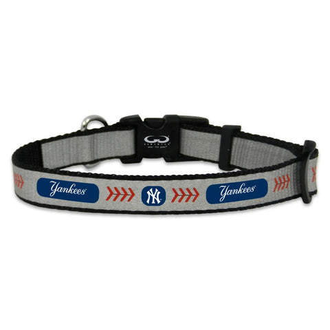 XSmall- Gamewear Reflective Pet Collar- New York Yankees