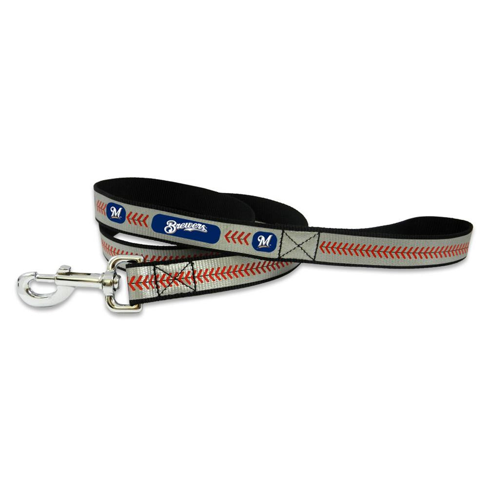 Gamewear Large Pet Reflective Leash MLB Milwauke Brewers
