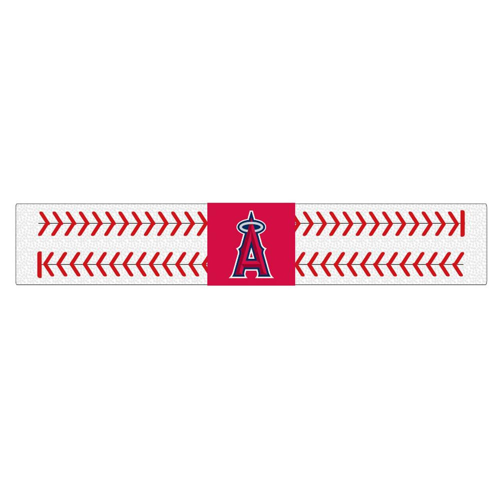Gamewear 2 Seamer Leather Wristband - Los Angeles Angels