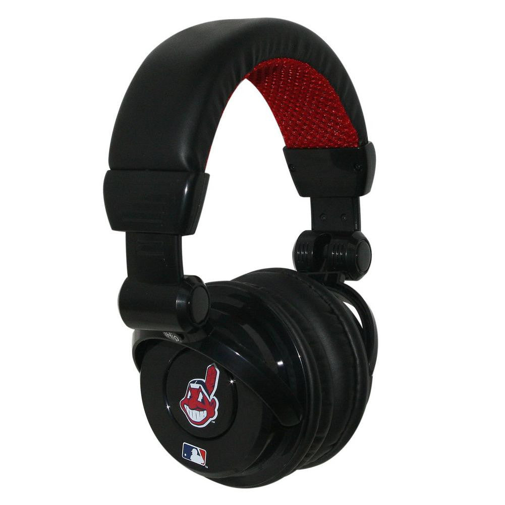 Ihip MLB Pro Dj Headphones With Microphone - Cleveland Indians
