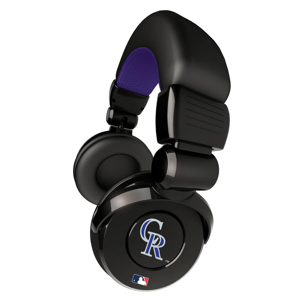Ihip MLB Pro Dj Headphones With Microphone - Colorado Rockies