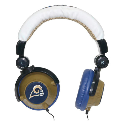 iHip NFH22STR NFL St. Louis Rams DJ Style Headphones  Blue-Gold (Discontinued by Manufacturer)