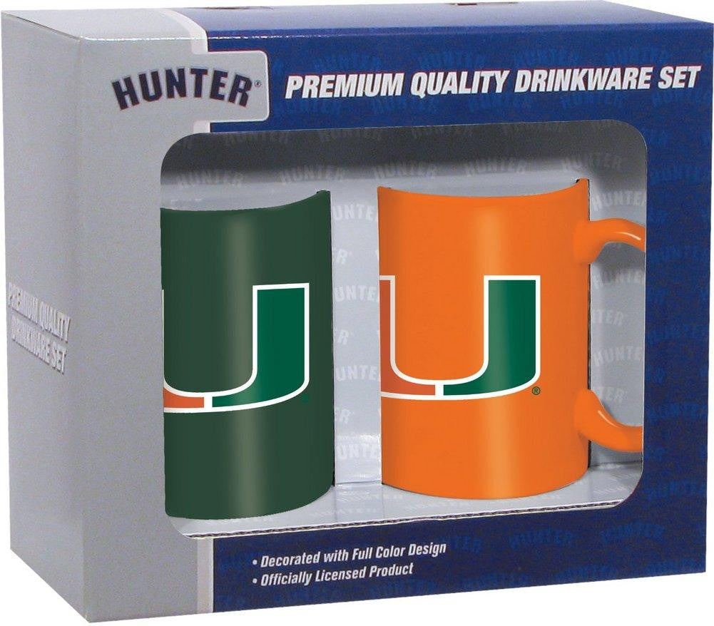Hunter NCAA Miami Hurricanes 2-Pack Coffee Mug