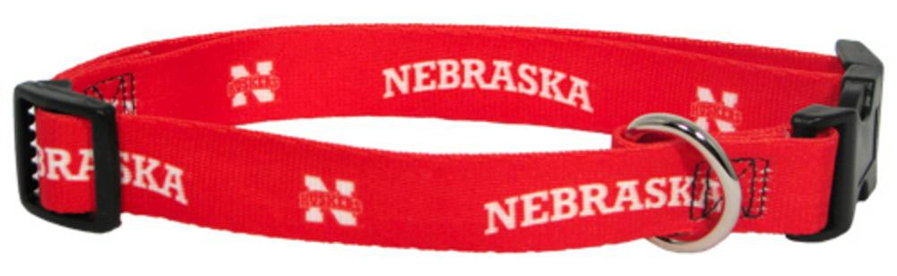NCAA Nebraska Red Large Dog Collar