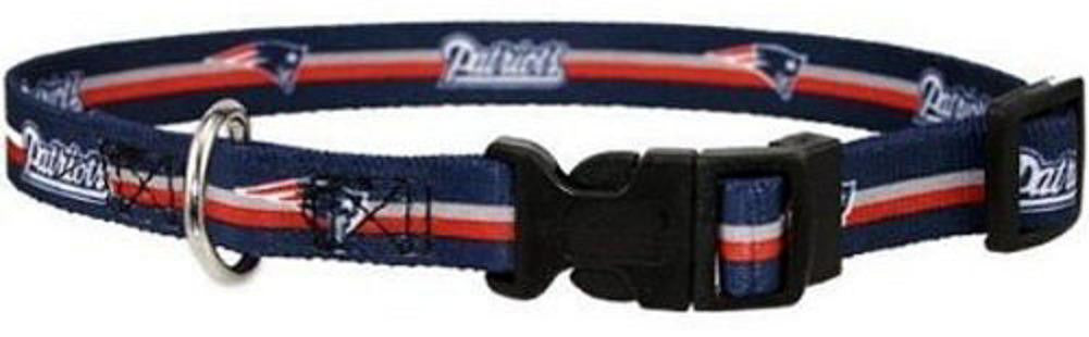 DoggieNation 716298230240 Small New England Patriots Dog Collar