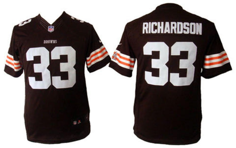 Cleveland Browns Trent Richardson Brown Replica Large Jersey