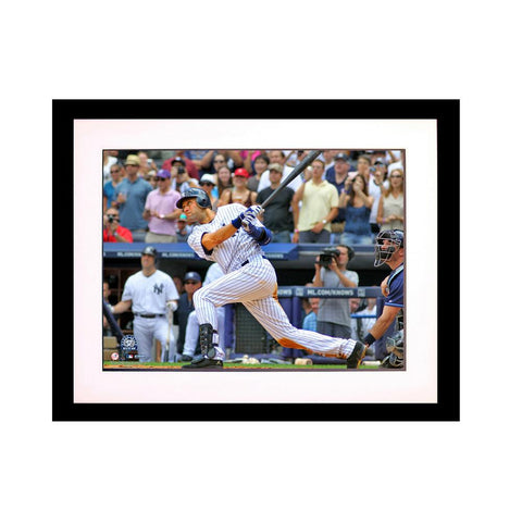 Unsigned MLB New York Yankees Derek Jeter 3,000th Hit 'Swing' 8x10 Framed Photo