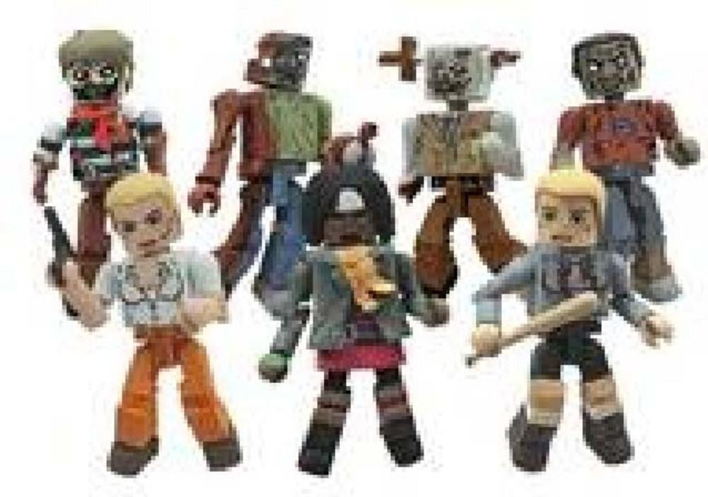 Walking Dead Minimates Series 2 Mini Figure 2-Pack Michonne & Zombie