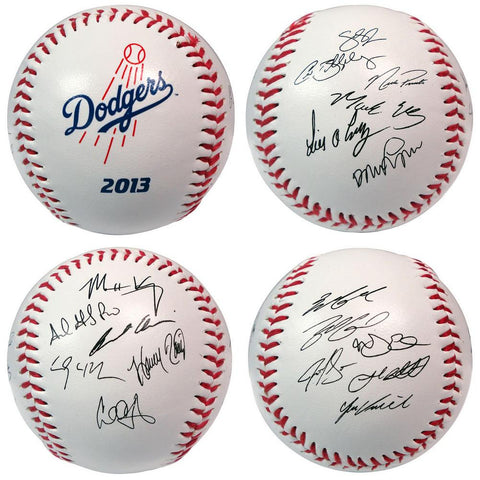 2013 Team Roster Signature Ball - Los Angeles Dodgers