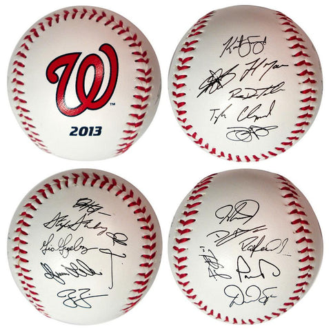 2013 Team Roster Signature Ball - Washington Nationals