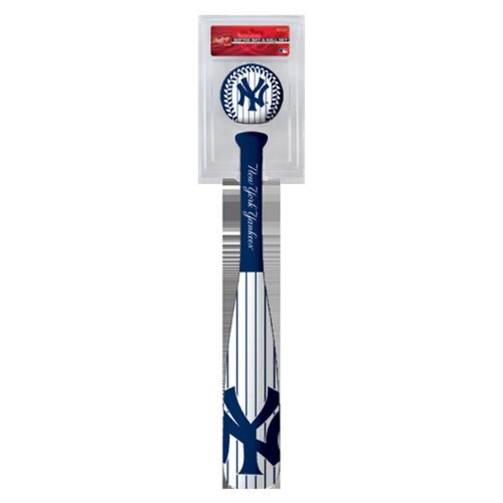 Mini Bat & Ball Set - New York Yankees Pinstripe