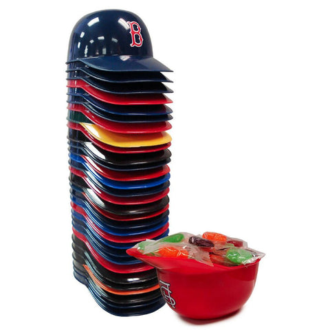 30 Pack Assorted MLB Team Snack Helmets
