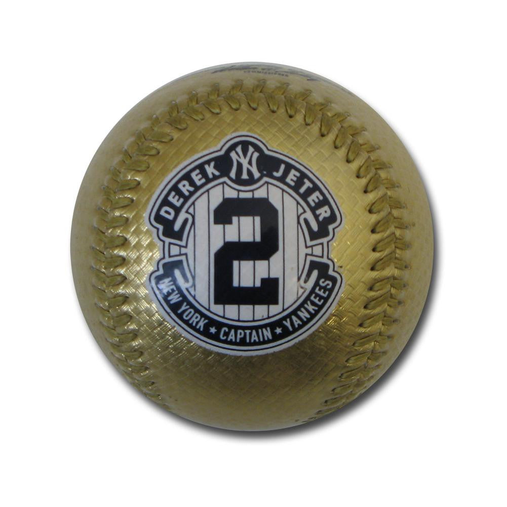 Gold Jeter replica Retirement logo baseball