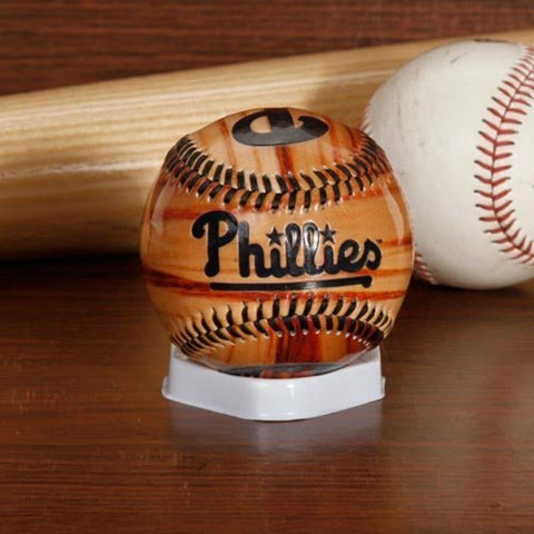 MLB Glossy Wood Team Baseballs - Philadelphia Phillies